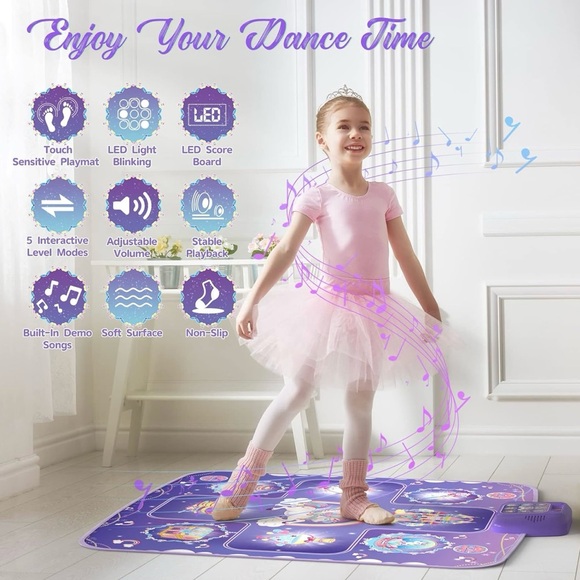 Interactive Purple Musical Playmat - Picture 6 of 7